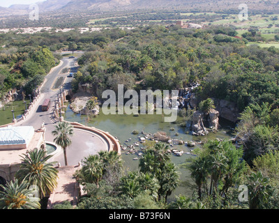 A view from The Palace of the Lost City in Sun City, South Africa Stock Photo