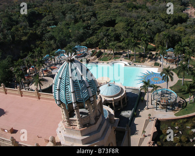 A view from The Palace of the Lost City in Sun City, South Africa Stock Photo