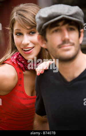 Close up of attractive young couple Stock Photo