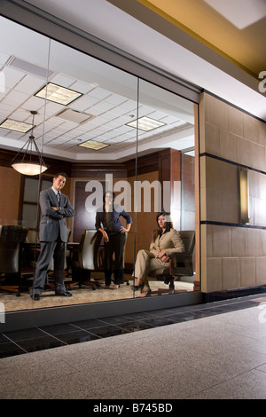 Businesspeople in conference room Stock Photo