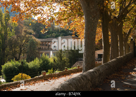 Mallorca Sa Granja country house gardens Autumn November Stock Photo