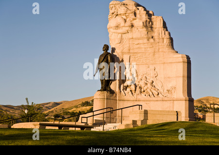 Mormon Battalion Memorial near the Capitol Building, Salt Lake City, Utah USA Stock Photo