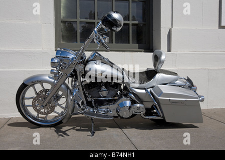 Harley Davidson FLHRC Road King Classic customized motorcycle Stock Photo