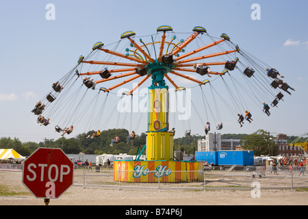 An amusement park ride at a county fair Stock Photo - Alamy