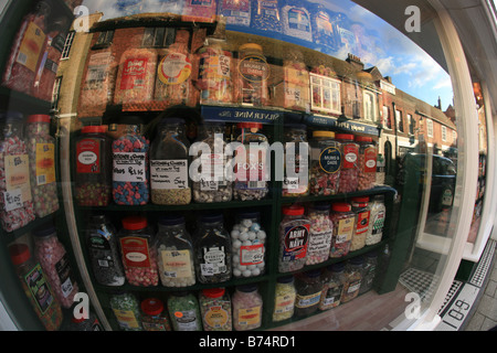 A Classic English sweetshop Britcher & Rivers Ltd ,109 High Street, Rye, East Sussex Stock Photo