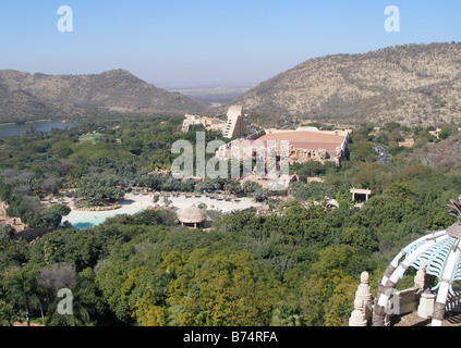 A view from The Palace of the Lost City in Sun City, South Africa Stock Photo