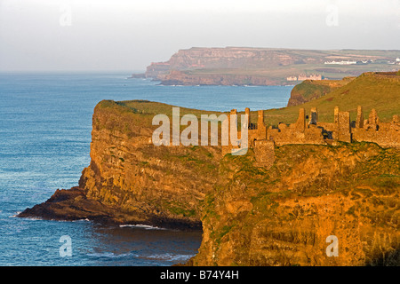 Northern Ireland Dunluce Castle 13th 16th 17th centuries Co Antrim UK Stock Photo