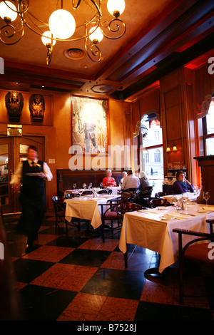 Grand Cafe in the Grand Hotel Oslo Stock Photo