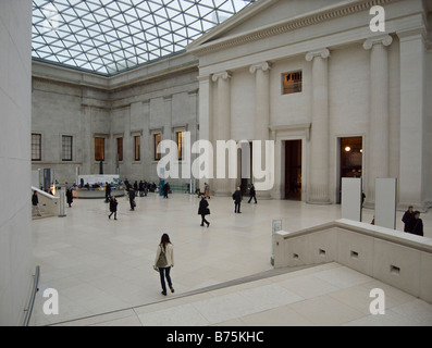 The Queen Elizabeth II Great Court - Interior of the British Museum London England Stock Photo
