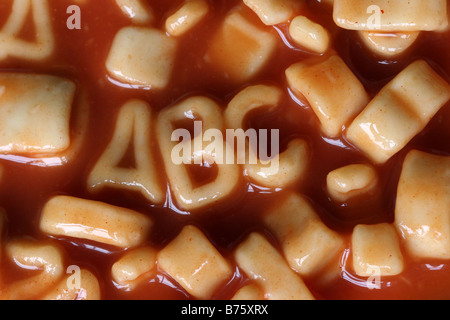 Spaghetti Letters ABC Stock Photo