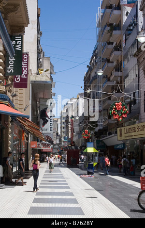 A quiet Sunday afternoon on Calle Florida Buenos Aires Argentina Stock Photo