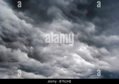dark rainy clouds Stock Photo