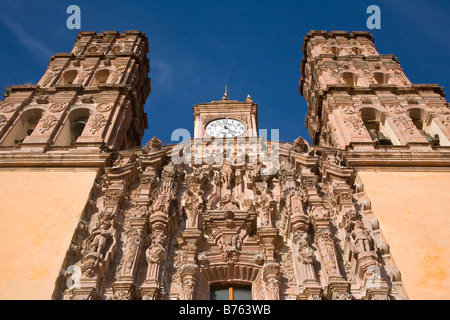 The DOLORES HIDALGO CATHEDRAL was built in the 16th century GUANAJUATO MEXICO Stock Photo