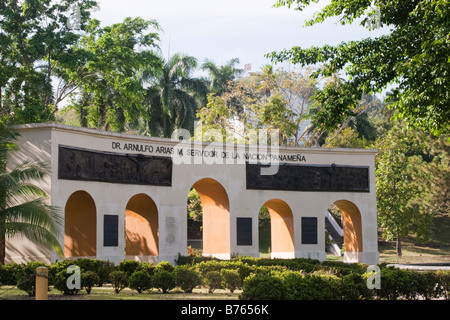 Dr Arnulfo Arias Madrid Memorial, Balboa, Panama City, Republic of Panama, Central America Stock Photo