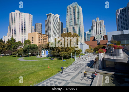 Yerba Buena Gardens, SOMA, San Francisco, California, USA Stock Photo