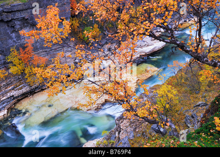 abisko jakka river njulla mountain abisko canyon landscape abisko national park norrbotten lapland sweden europe