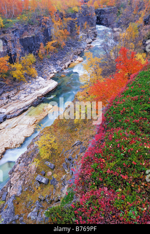 abisko jakka river njulla mountain abisko canyon landscape abisko national park norrbotten lapland sweden europe
