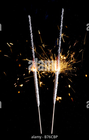 object on black Sparkler on black