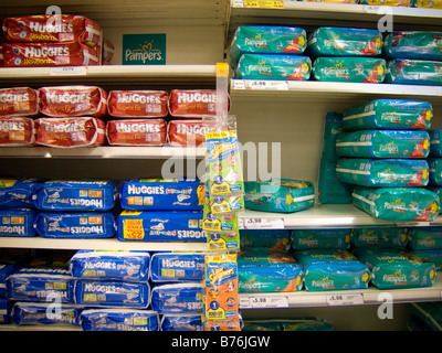 Huggies Diapers is seen on store shelf – Stock Editorial Photo ©  igorgolovniov #303404424