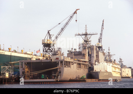 Naval Yard, Norfolk, Virginia, USA Stock Photo