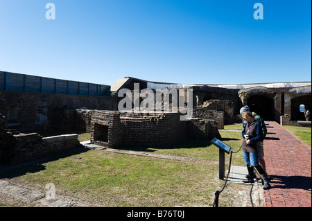 Fort Sumter (site of the opening shots of the American Civil War), Charleston Harbor, South Carolina Stock Photo