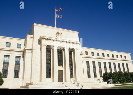 Federal Reserve Bank Building Washington DC. Marriner S Eccles headquarters on Constitution Avenue. USA. Economy, interest rates in United States Stock Photo