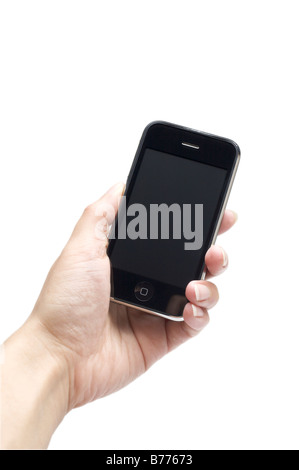 iPhone close up isolated on white Stock Photo