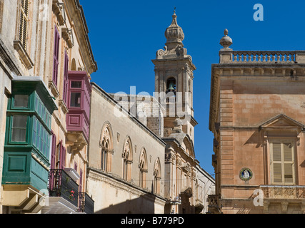 Carmelite church, Mdina, Malta Stock Photo