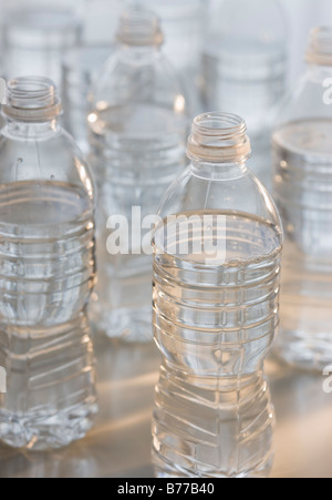 Plastic water bottles Stock Photo