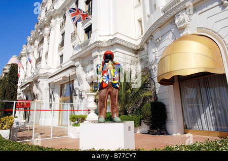 Statue at Hotel Negresco, Nice, Alpes-Maritimes, Provence-Alpes-Cote d'Azur, Southern France, France, Europe Stock Photo