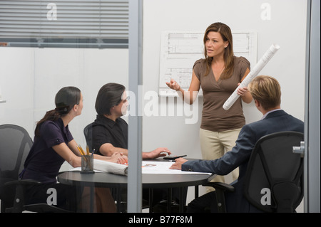 Architects meeting n conference room Stock Photo