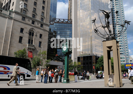 The monument to multiculturalism outside of Union Station, Toronto, Ontario, Canada Stock Photo