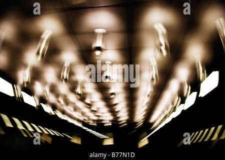 Lamps, Light effect, blurred motion Stock Photo