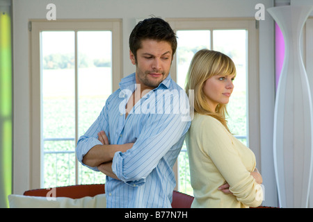 young couple has conflicting Stock Photo