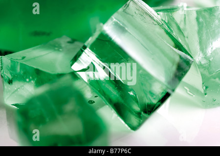 Green jelly Stock Photo