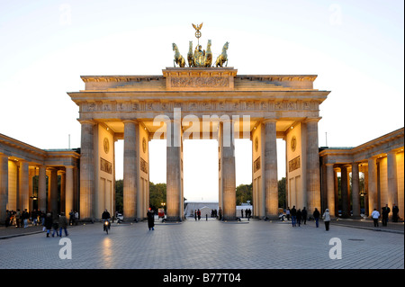 Brandenburger Tor or Brandenburg Gate, Berlin, Germany, Europe Stock Photo