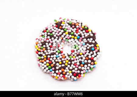 Chocolate ring, traditional German christmas confectionary Stock Photo