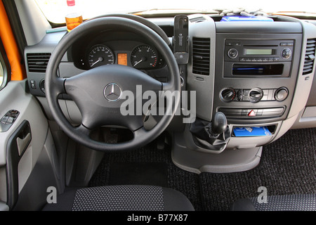 Mercedes Sprinter 311 CDI, cockpit Stock Photo