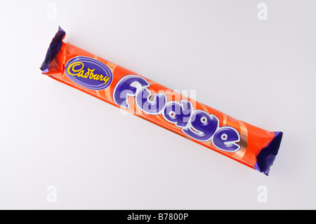 A Cadburys fingure of fudge chocolate bar snack made by cadbury Stock Photo