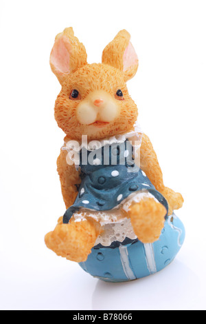 Easter bunny figurine Stock Photo