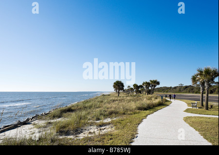 Main beach on the east coast, Jekyll Island, Georgia, USA Stock Photo