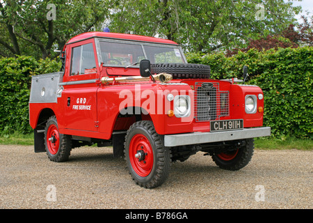 Land Rover 4x4 Fire Engine Truck Wells Somerset UK Stock Photo - Alamy