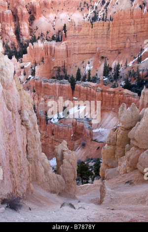 Hoodoos in Bryce Amphitheater from Inspiration Point in Bryce Canyon National Park Utah Stock Photo