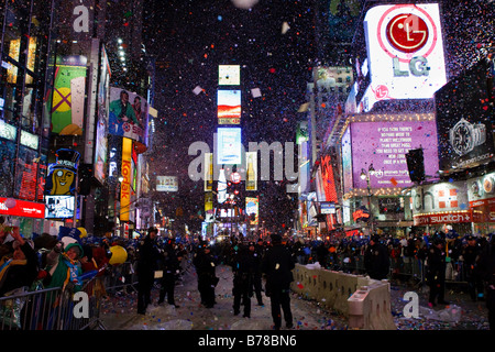 New Year's Eve Times Square Stock Photo