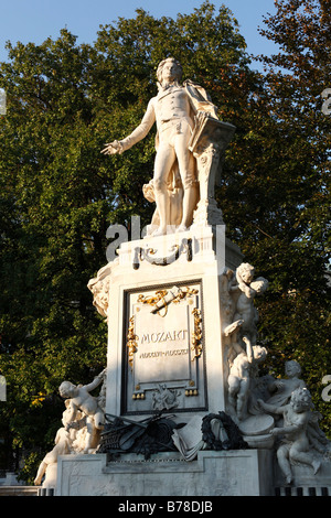 Mozart-monument in the Burggarten, Vienna, Austria, Europe Stock Photo