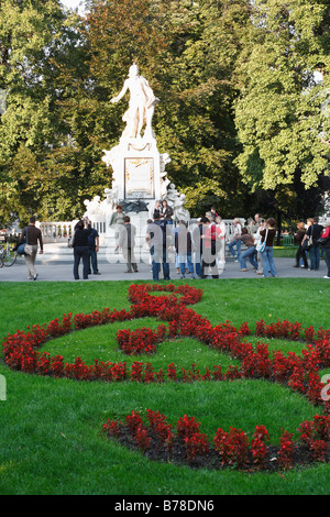 Mozart-monument in the Burggarten, Vienna, Austria, Europe Stock Photo