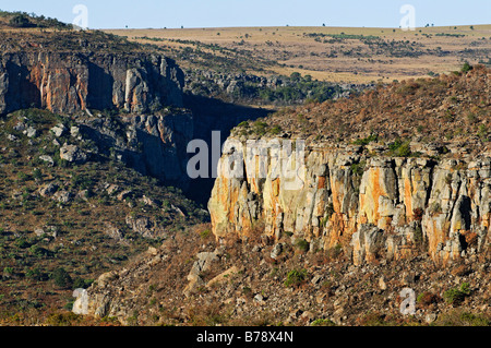 Rock formation, small Drakensberg Mountains, Mpumalanga, South Africa, Africa Stock Photo