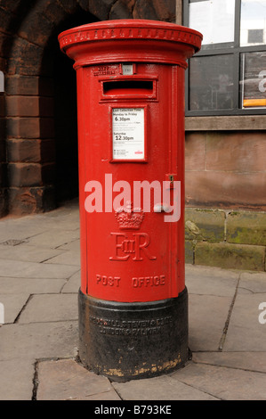 Red post box Stock Photo