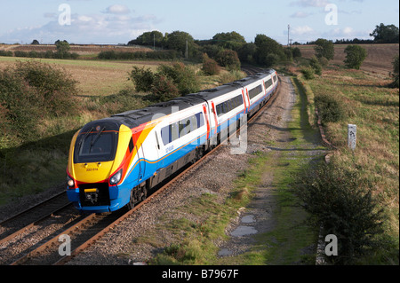 222 016 15 55 St Pancras Nottingham at Kibworth Harcourt Leicestershire 01 10 08 Stock Photo