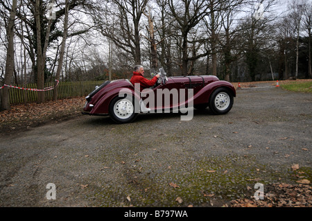 1939 Frazer Nash BMW 328 Sports 1996cc VSCC New Year driving tests Brooklands January 2009 vintage car motorsport Stock Photo